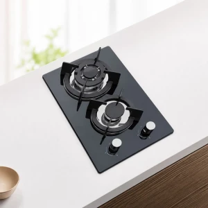 SCOTE GAS COOKTOP TEMPERED GLASS 2 BURNER | HXG3101 - Image 