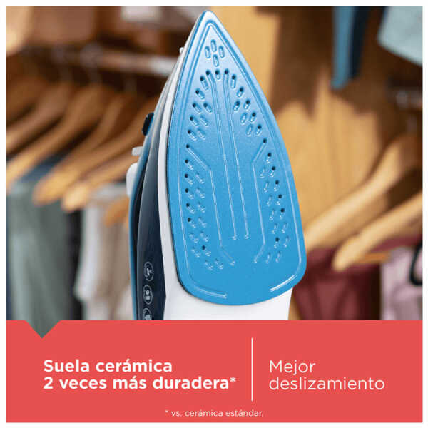 BLACK & DECKER 1200W STEAM IRON RETRACTABLE CORD | ICR004B - Image 