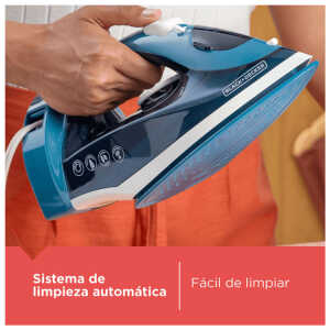 BLACK & DECKER 1200W STEAM IRON RETRACTABLE CORD | ICR004B - Image 
