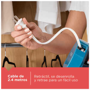 BLACK & DECKER 1200W STEAM IRON RETRACTABLE CORD | ICR004B - Image 