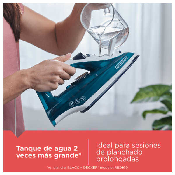 BLACK & DECKER STEAM IRON 250ML WATER TANK | IRBD365 - Image 