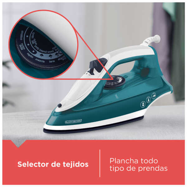 BLACK & DECKER STEAM IRON 250ML WATER TANK | IRBD365 - Image 