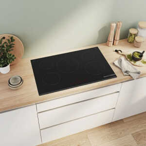 BOSCH SERIE 6 80 CM INDUCTION COOKTOP BLACK (SURFACE MOUNT WITHOUT FRAME) | PIV831HB1E - Image 