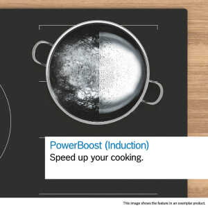 BOSCH SERIE 6 80 CM INDUCTION COOKTOP BLACK (SURFACE MOUNT WITHOUT FRAME) | PIV831HB1E - Image 
