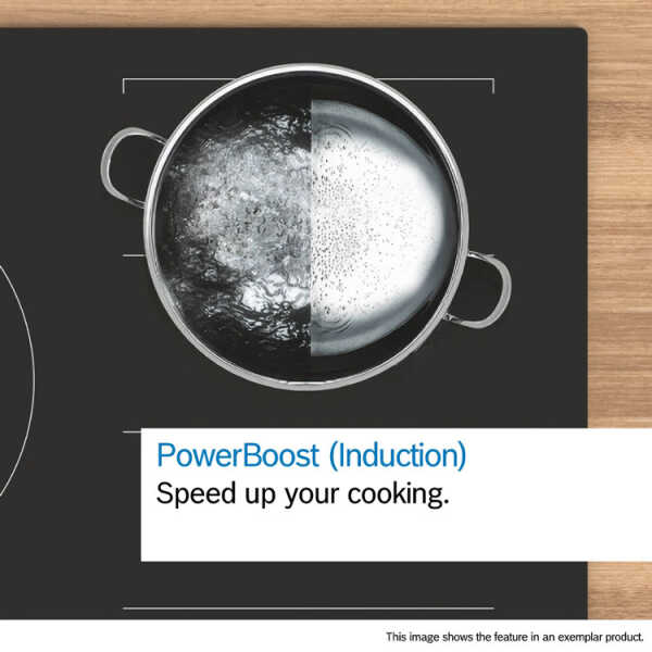 BOSCH SERIE 6 80 CM INDUCTION COOKTOP BLACK (SURFACE MOUNT WITHOUT FRAME) | PIV831HB1E - Image 