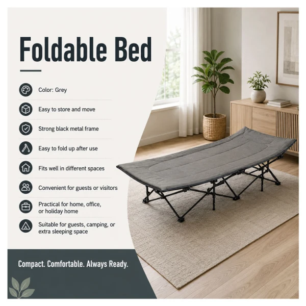 FOLDING BED GREY | PRIMO-P140197 - Image 