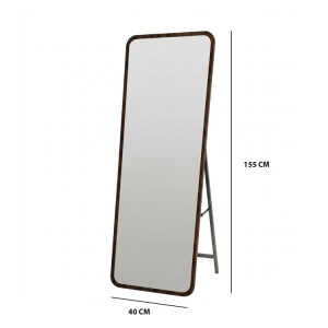 FULL LENGTH FLOOR STANDING MIRROR L155XW40CM BROWN | PRIMO-P141057 - Image 