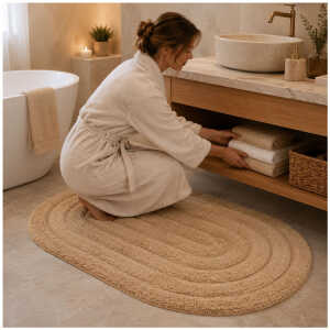 LOTUS COTTON 40X60CM DOOR MAT | PRIMO-P141632 - Image 