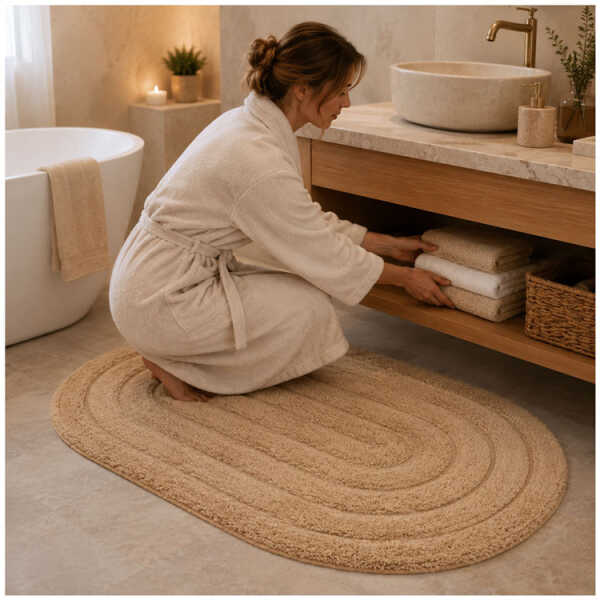 LOTUS COTTON 40X60CM DOOR MAT | PRIMO-P141632 - Image 