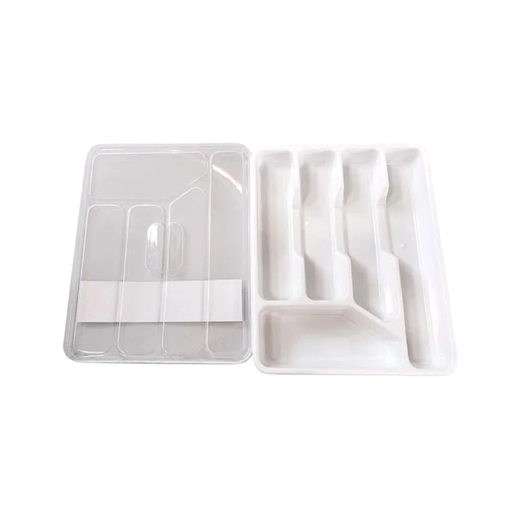Cutlery tray with 5 compartments for organized storage
