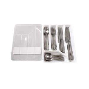 COMET PLASTIC CUTLERY TRAY WITH PROTECTIVE LID | PRIMO-P144194 - Image 