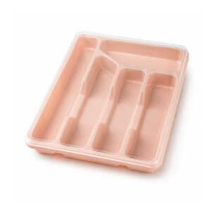 COMET PLASTIC CUTLERY TRAY WITH PROTECTIVE LID | PRIMO-P144194 - Image 