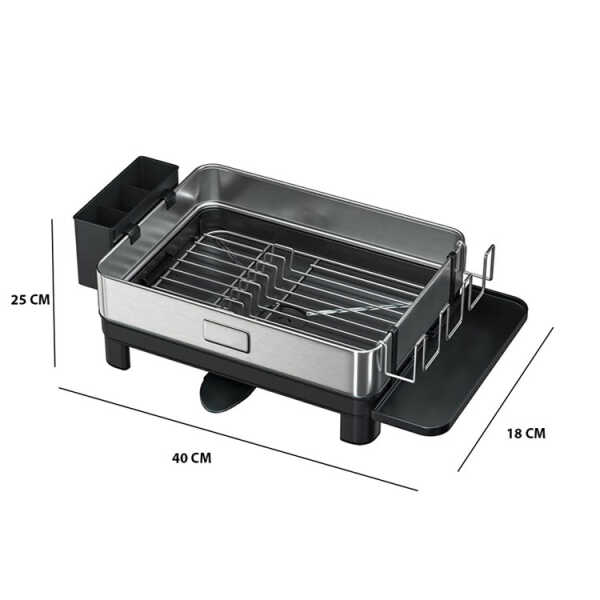 DISH DRYING RACK W/ DRAIN BOARD ASSORTED COLORS | PRIMO-P14DRS - Image 