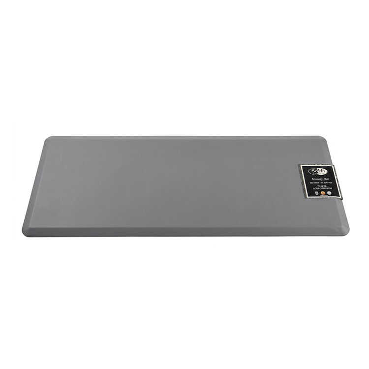 SOHO Carpets rectangular grey memory foam mat