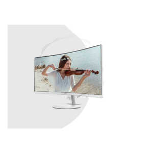 MSI 34" UWQHD CURVED MONITOR WHITE | PRO-MP341CQW - Image 