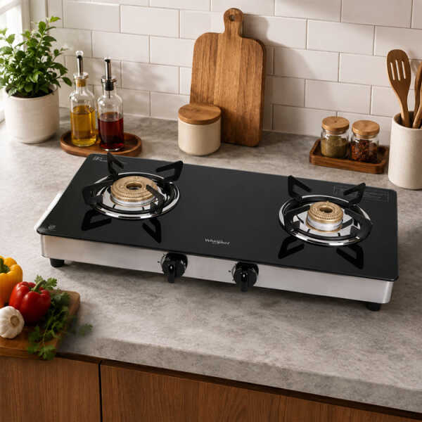 WHIRLPOOL 2 BURNER COOKTOP GAS ON GLASS | SUPREMO266CT - Image 