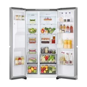 LG 23 CU.FT SBS W/ SMART INVERTER SS REFRIGERATOR | VS25BJNK - Image 