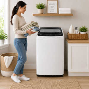 LG 18KG TOPLOAD WASHER WHITE | WT18WVT - Image 