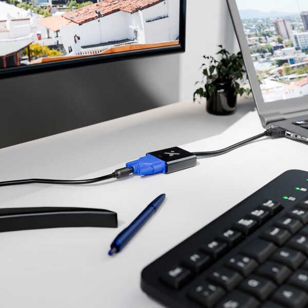 XTECH HDMI MALE TO VGA FEMALE VIDEO ADAPTER | XTC-384 - Image 
