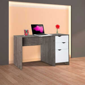 XTECH SINGLE-LEVEL COMPUTER DESK W/DRAWERS AND CABINET W/DOOR | XTF-CD208 - Image 