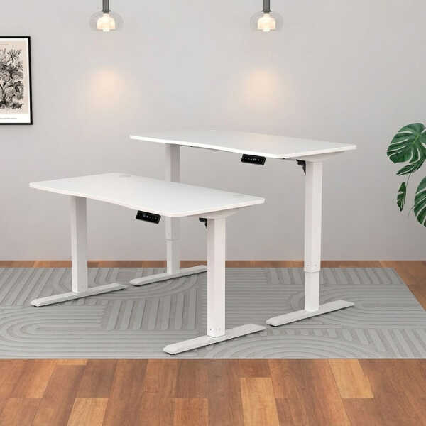 XTECH ELECTRIC SIT-STAND DESK W/ PERSONALIZED HEIGHT MEMORY WHITE | XTF-CD211 - Image 