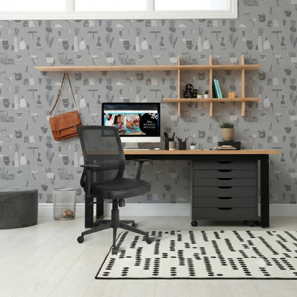 XTECH PERUGIA CHAIR EXEC BLACK W/ARM MESH | XTF-OC412 - Image 