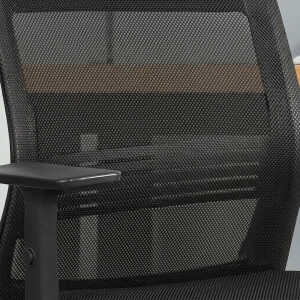 XTECH PERUGIA CHAIR EXEC BLACK W/ARM MESH | XTF-OC412 - Image 