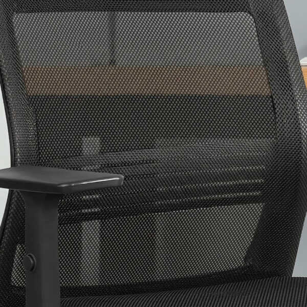 XTECH PERUGIA CHAIR EXEC BLACK W/ARM MESH | XTF-OC412 - Image 